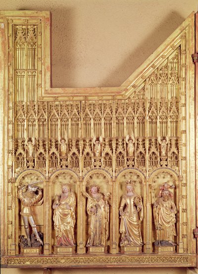 The Altarpiece of the Crucifixion (detail) by Jacques de Baerze or Baers